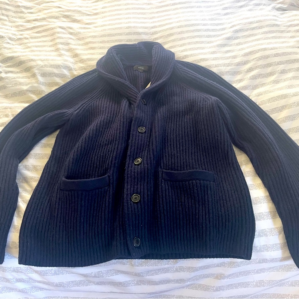 Vince Shawl Collar Wool & Cashmere blend cardigan. Original. $645 Men’s Medium